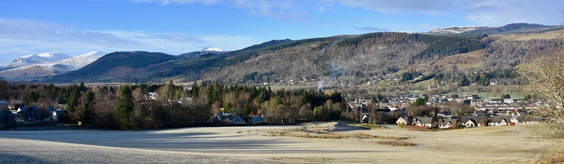 The Mountains of Breadalbane from the Town of Aberfeldy