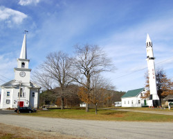 Methodist Church and Ballistic Missile, Warren, NH, USA