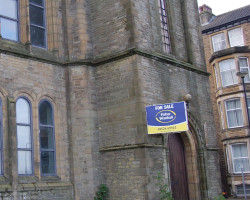 Closed Church, Morecambe, England.